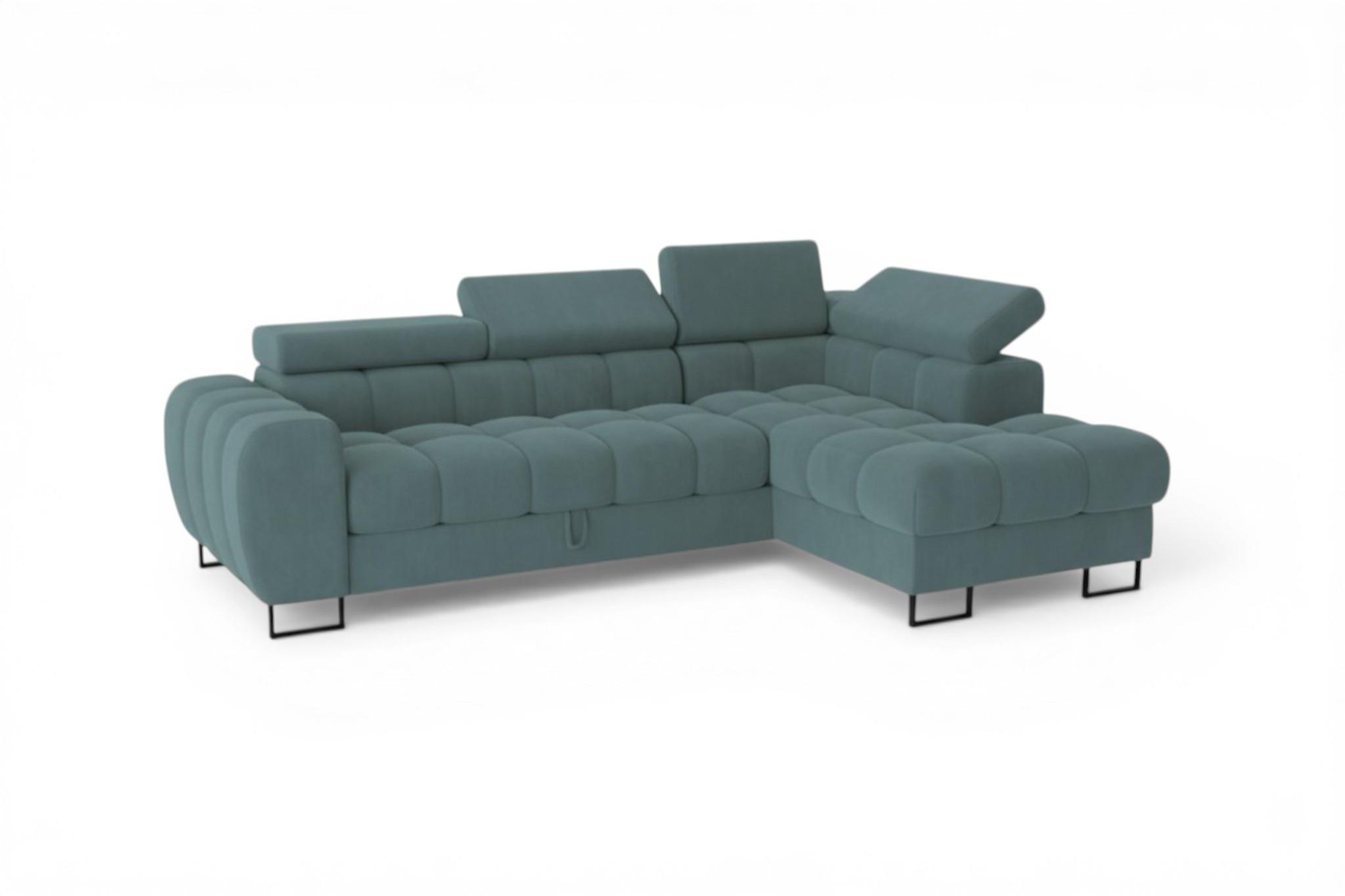 ECKSOFA Bastien Mit Schlaffunktion - Grün, Holzwerkstoff/Textil (260/170cm) - Fun Möbel