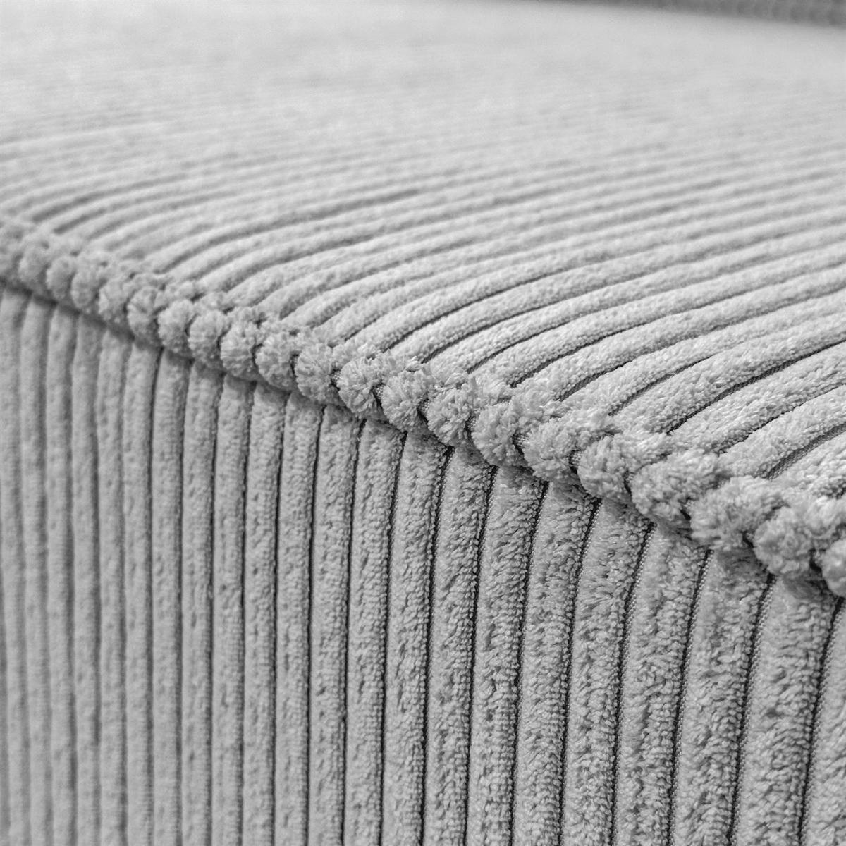 GEPOLSTERTES Ecksofa CARLOS L, Poso 110 - Hellgrau, Textil (247/143cm) - Lookway