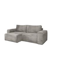 ECKSOFA Schlafsofa Madlen - Grau, Holzwerkstoff/Textil (248/140cm) - Fun Möbel