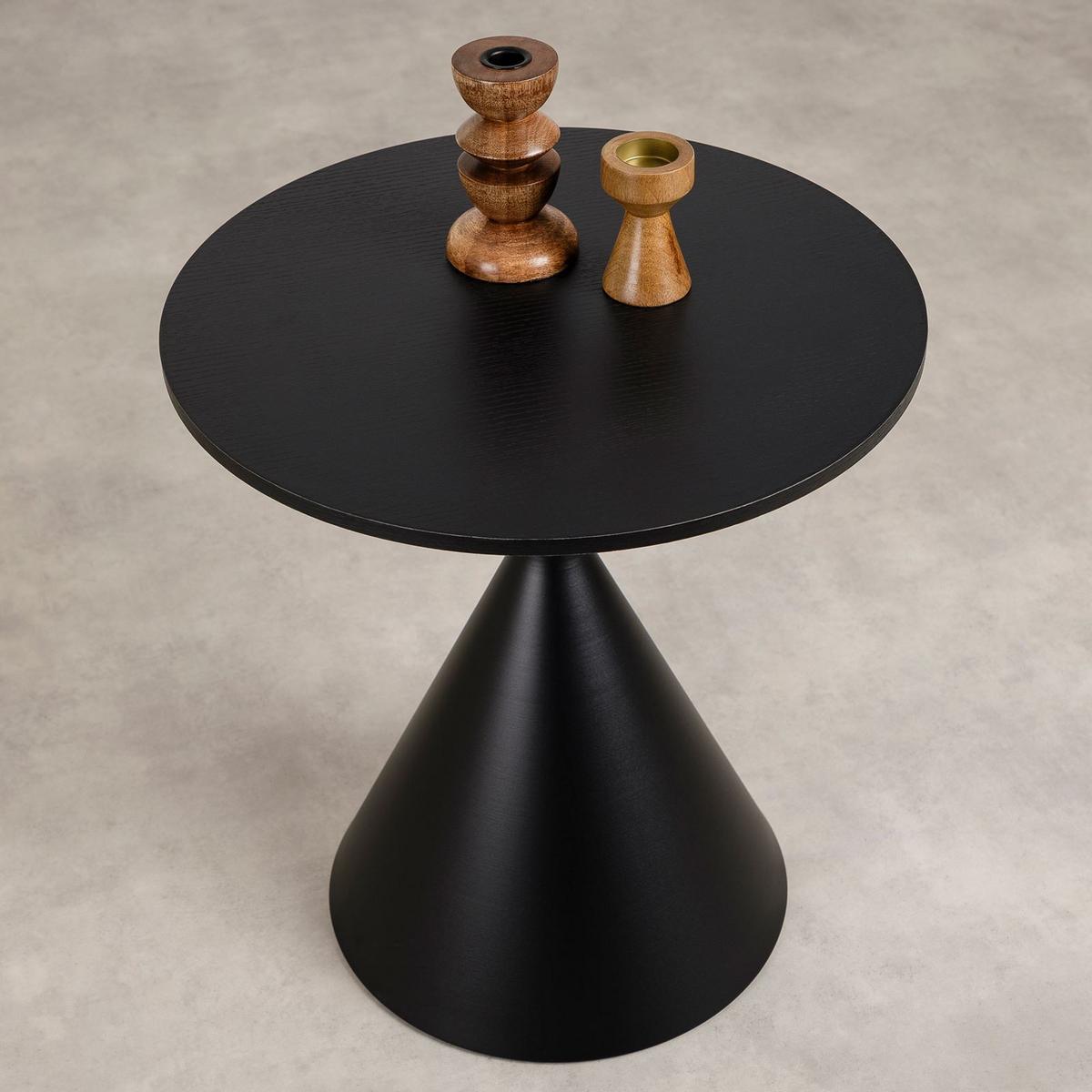 COUCHTISCH ISOMA schwarz - Schwarz, Metall (50/50/55cm) - IDIMEX