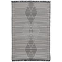 TEPPICH BEIDSEITIG ETHNO KELIM MELIERT - Schwarz/Weiß, Textil (200/290cm) - Pergamon