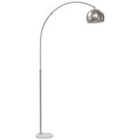 STEHLAMPE Metall Marmor Silber - Silberfarben, Metall (26/100/167cm) - HOMCOM