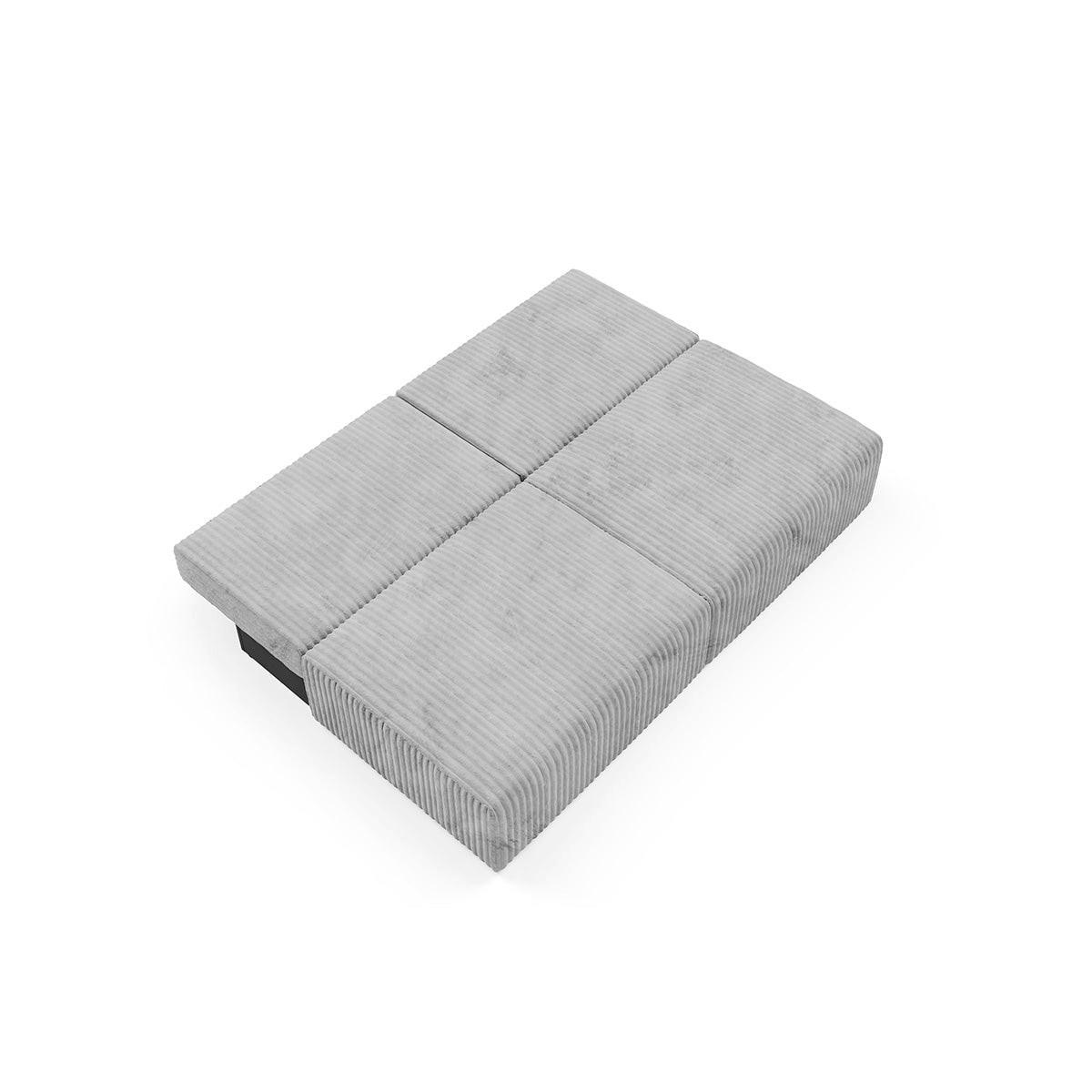 SOFA Angela 3 Sitzplätze Dunkelgrau - Grau, Holz (216/86/102cm) - Petits-meubles