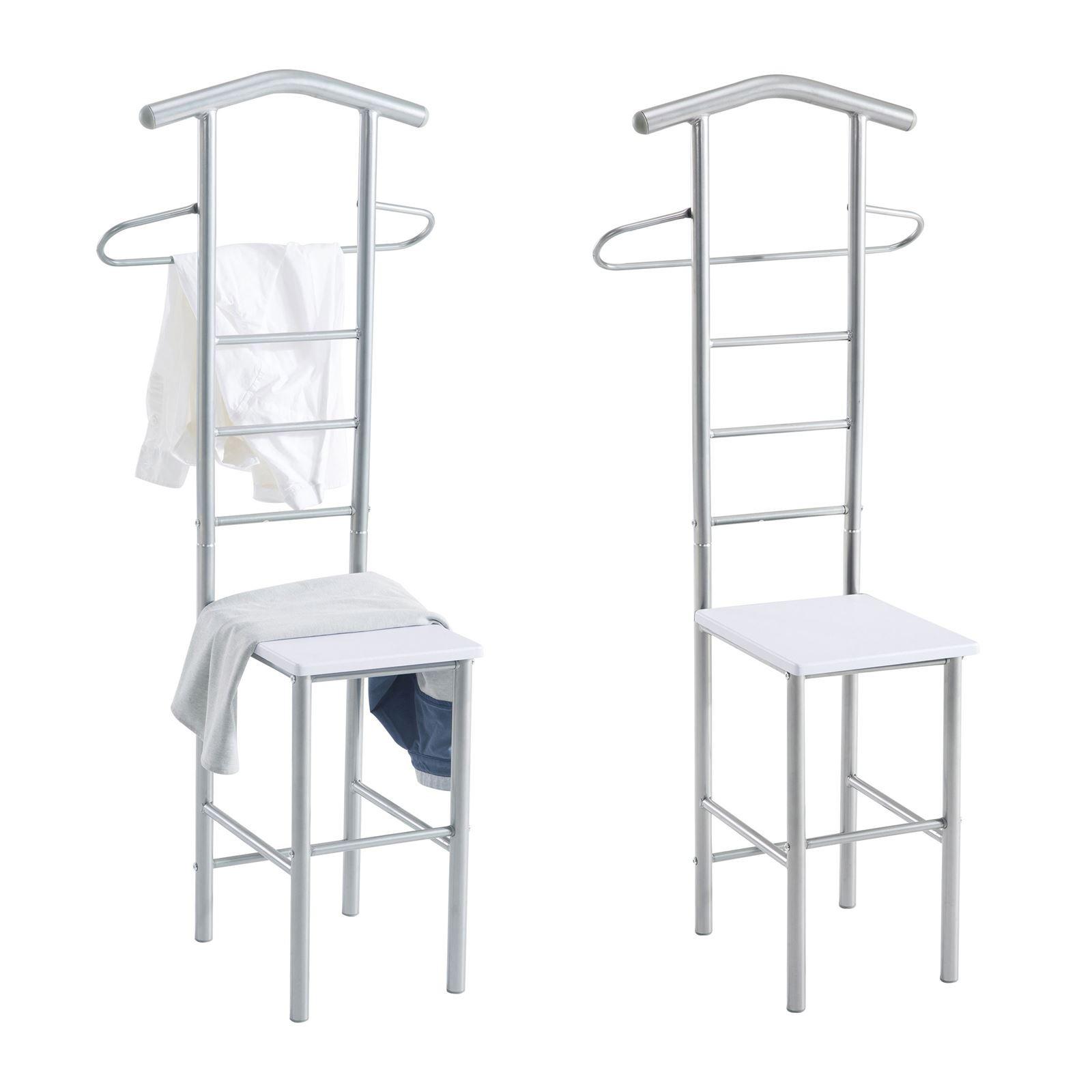 HERRENDIENER JIVO 2er-Set weiß - Weiß, Metall (53/121/47cm) - CARO-Möbel