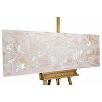 ACRYLBILD HANDGEMALT 150/50 cm - Beige, Holz/Textil (150/50cm) - KUNSTLOFT