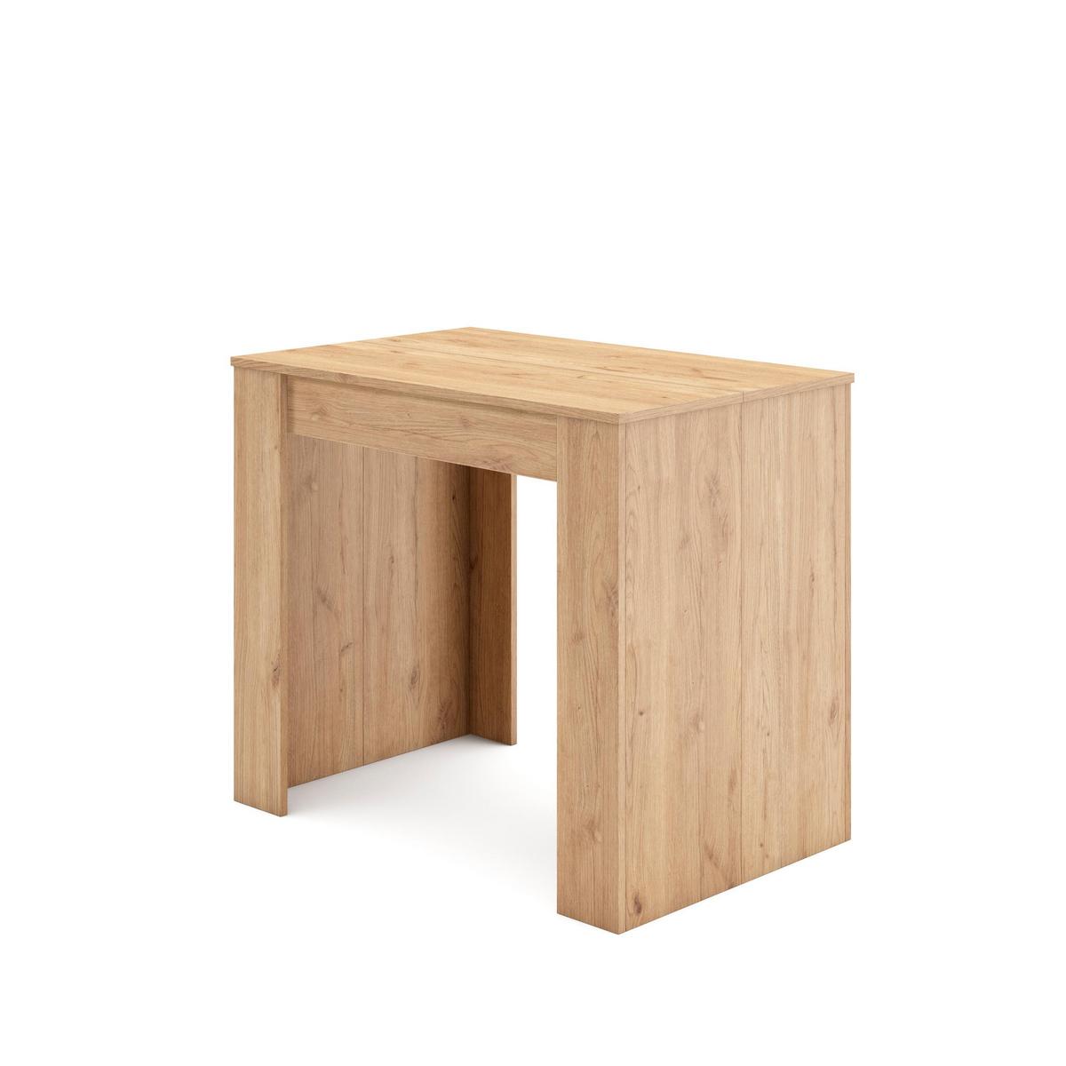 KONSOLENTISCH ausziehbar 58 bis 160cm, für 8 Gäste, eiche, 90/58/77cm - Eichefarben, Holzwerkstoff (90/160/77cm) - Skraut Home