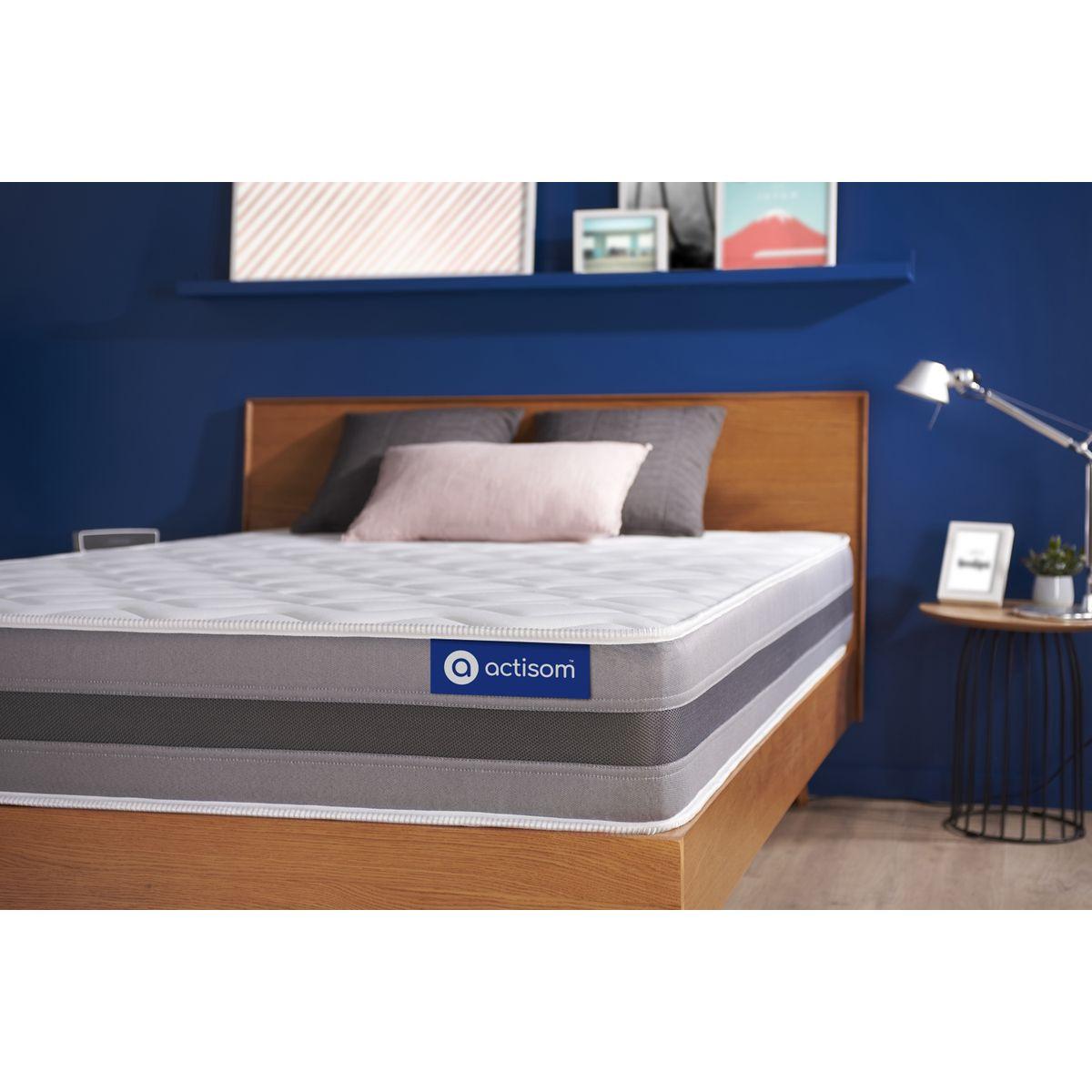 MATRATZE Actiflex relax Taschenfederkern und Memory-Schaum 100 x 190 cm h1 - Weiß, Textil (100/190cm) - ACTISOM