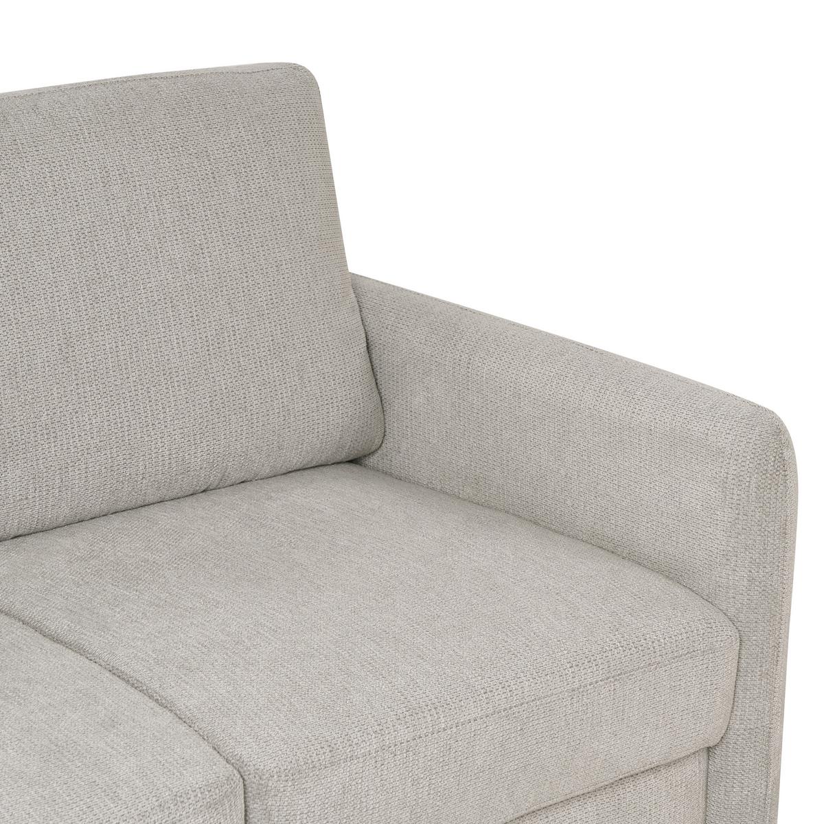 3-SITZER-SOFA Stoff Grau Mare - Grau, Textil (184/88/77cm) - Beliani