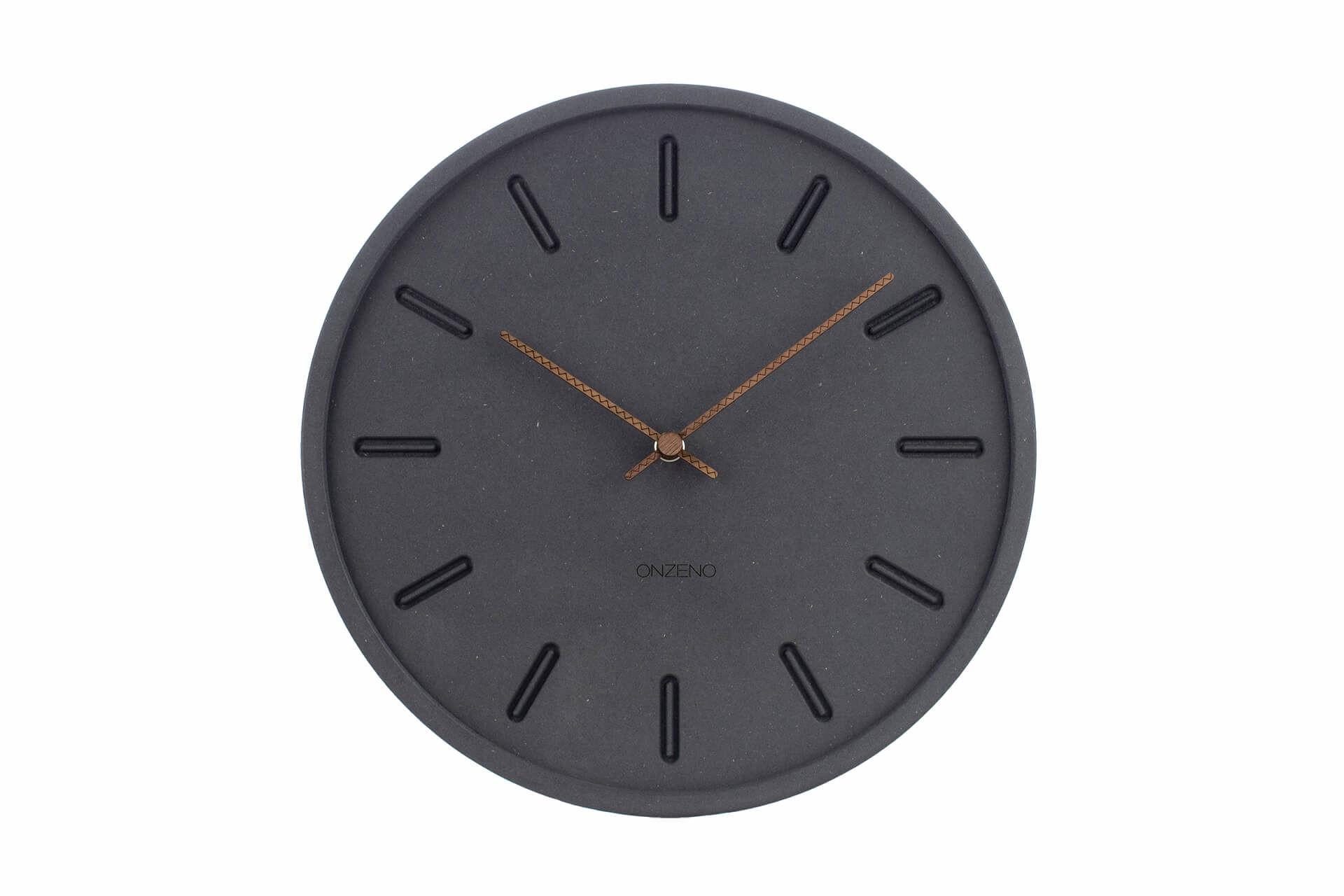 WANDUHR Design Schwarz 29/29 cm - Schwarz, Holzwerkstoff (29/29/1cm) - ONZENO