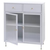 KOMMODE Weiß - Weiß, Metall (80/96/40cm) - MCW
