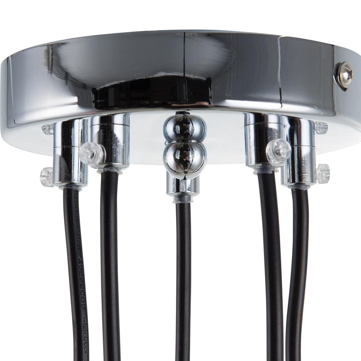 HÄNGELEUCHTE Savio 18/18/111 cm - Schwarz, Metall (18/18/111cm) - Beliani