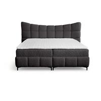 BOXBETT Nova In Rolf - Anthrazit, Holzwerkstoff/Textil (140/200cm) - Fun Möbel