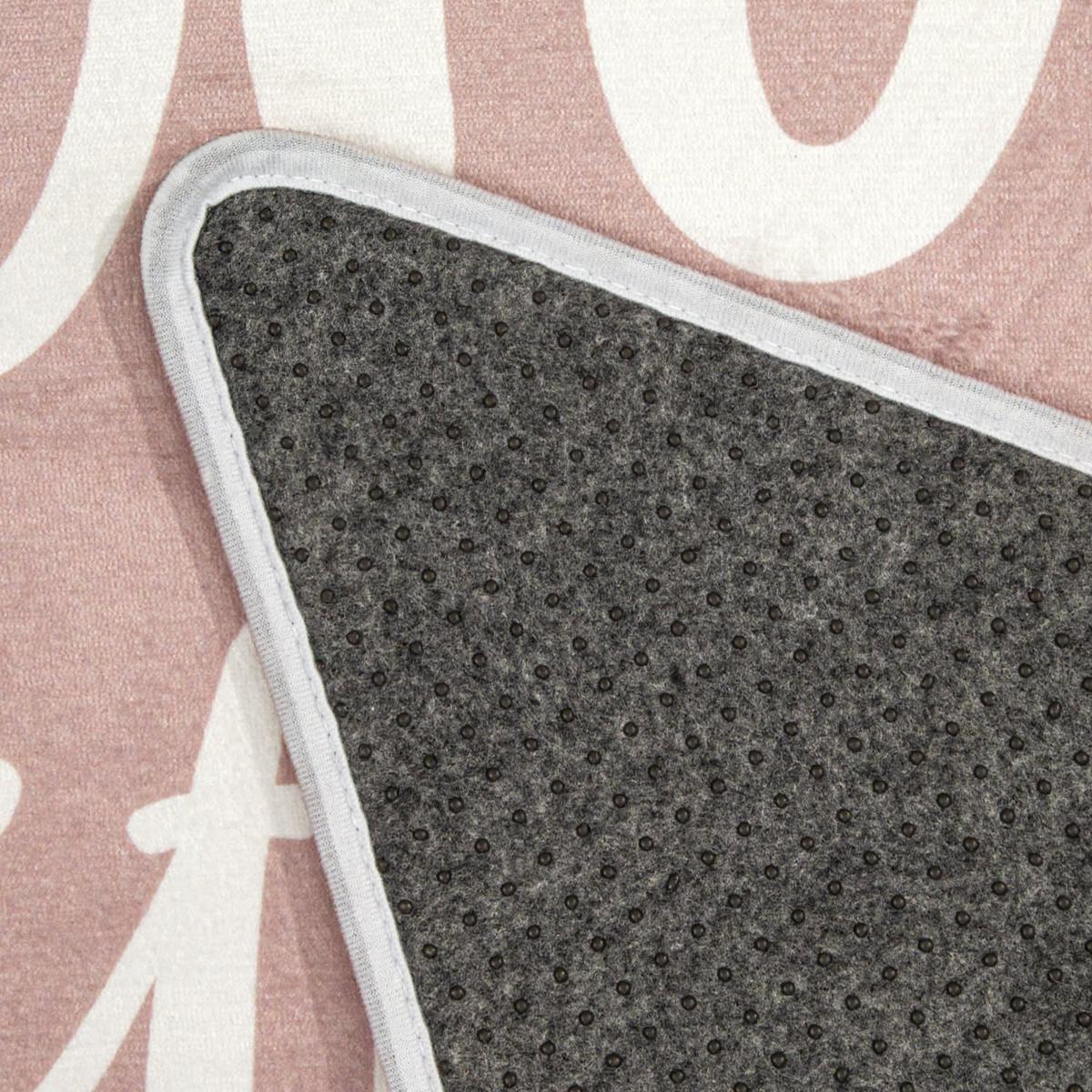 KINDERTEPPICH Waschbar, mit Stern-Motiv, Rosa, 120 x 120 cm - Rosa, Textil (120/120cm) - KADIMA DESIGN