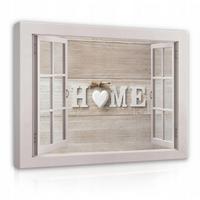 BILDER auf Leinwand Home Modern 80x60 - Multicolor, Holzwerkstoff (80/60cm) - Wallarena