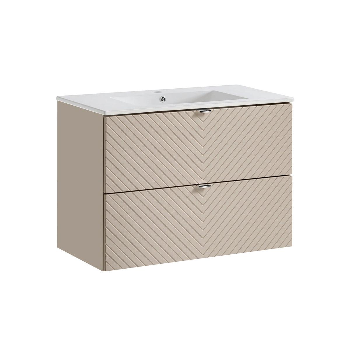 WASCHTISCH 80cm Manoa Kaschmir - Beige, Holzwerkstoff (80/57/40cm) - Petits-meubles