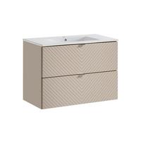 WASCHTISCH 80cm Manoa Kaschmir - Beige, Holzwerkstoff (80/57/40cm) - Petits-meubles