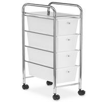 BADROLLWAGEN GINA transparent - Transparent, Kunststoff/Metall (24/79/39cm) - IDIMEX