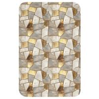 WC-VORLEGER Mosaik - Marmor - Gold WC Teppich 40x60 cm - Champagner, Textil (40/1cm) - OnlyWow