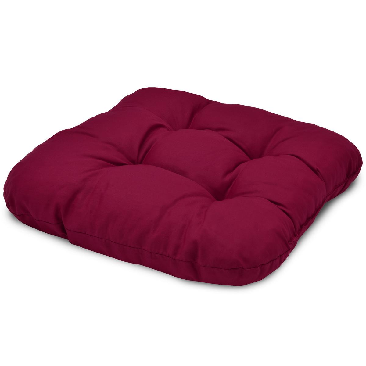 STUHLKISSEN Lisa 40/40/8 cm Rot 4tlg - Rot, Textil (40/40cm) - Beautissu 