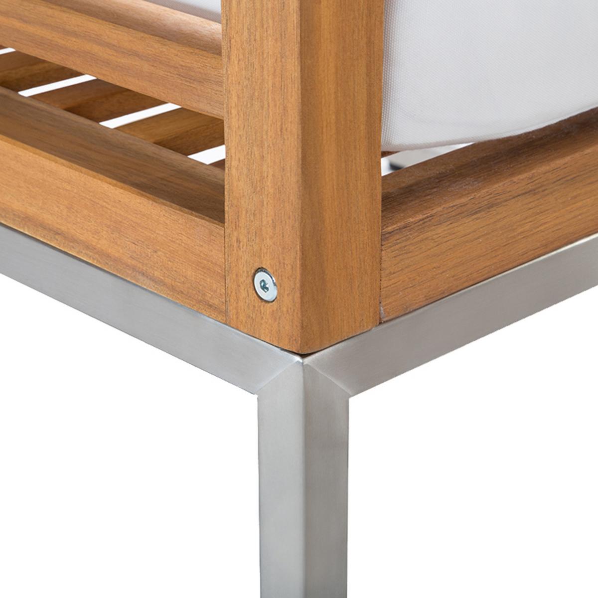 LOUNGE-SET 4-sitzer Akazienholz Hellbraun Bermuda - Hellbraun, Holz - Beliani