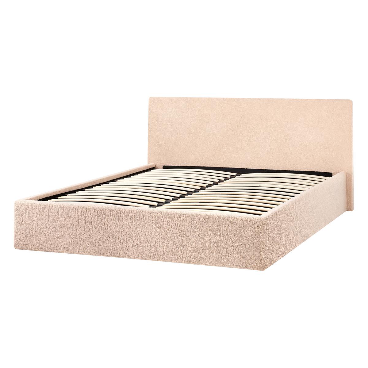 POLSTERBETT 140x200 cm Beige Orbey - Beige, Textil (140/200cm) - Beliani