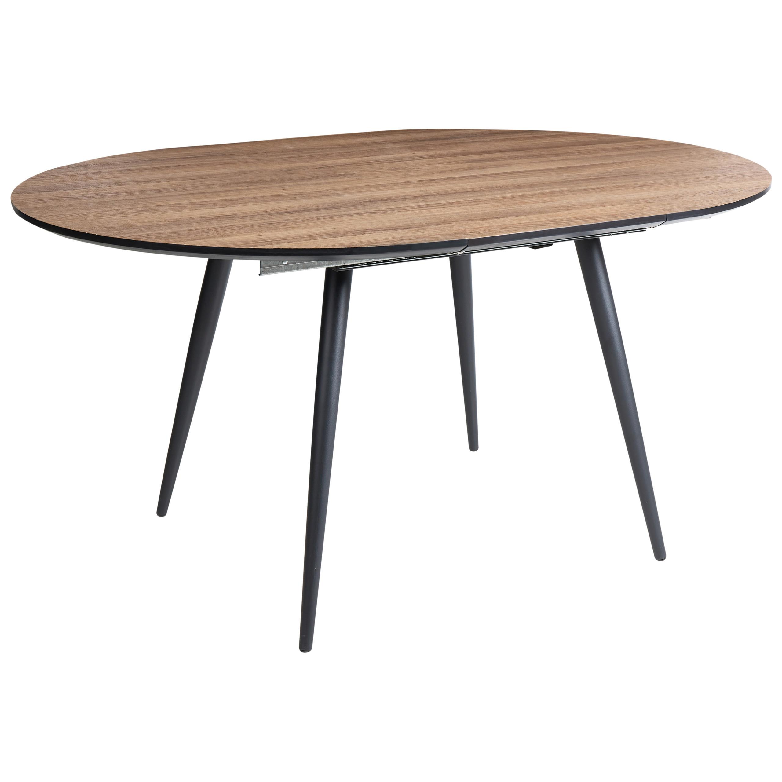 ESSTISCH ausziehbar Braun 110-150/112 cm Seniac - Braun, Holzwerkstoff (110/112/77cm) - Beliani