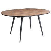 ESSTISCH ausziehbar Braun 110-150/112 cm Seniac - Braun, Holzwerkstoff (110/112/77cm) - Beliani
