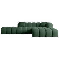 ECKSOFA Ottomane Rechts OLEA-L2 - 289x176x71 cm Grün - Schwarz/Rosa, Holzwerkstoff/Kunststoff (289/176cm) - ALTDECOR