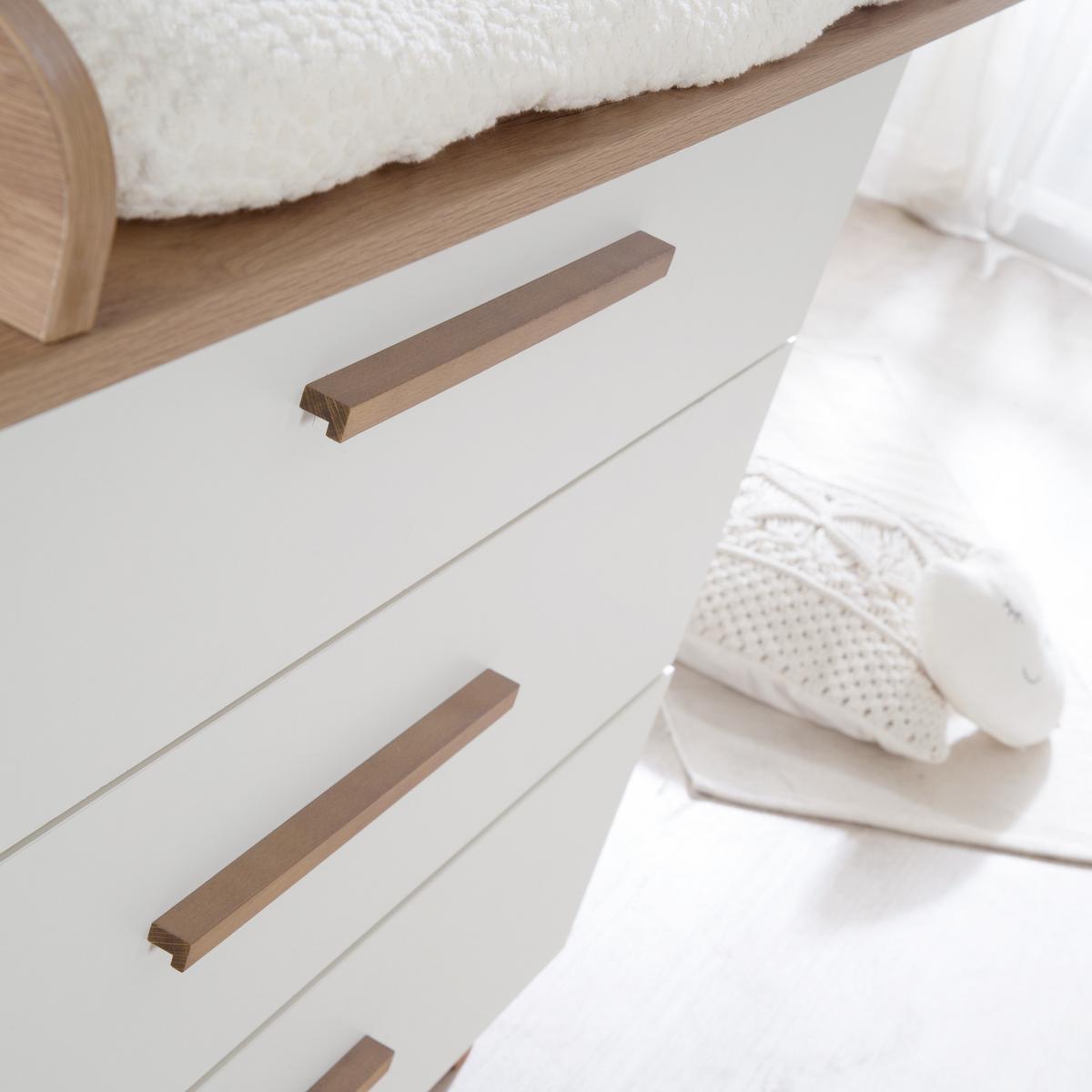 WICKELKOMMODE Ole - Weiß, Holzwerkstoff (110/98/75cm) - Roba