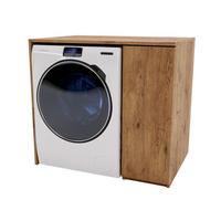 WASCHMASCHINENSCHRANK für Waschmaschine & Wäschetrockner 95/89/66 - Braun, Holzwerkstoff (95/89/66cm) - RAUMHIRSCH FURNITURE