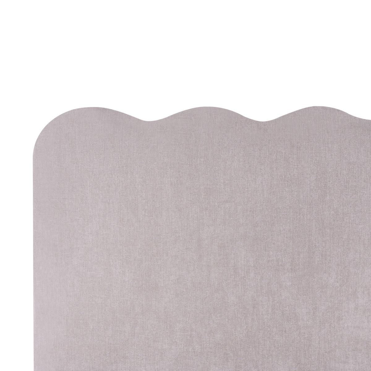BETT mit Stauraum 140/200 cm Chenillegewebe Taupe Nanterre - Taupe, Textil (140/200cm) - Beliani