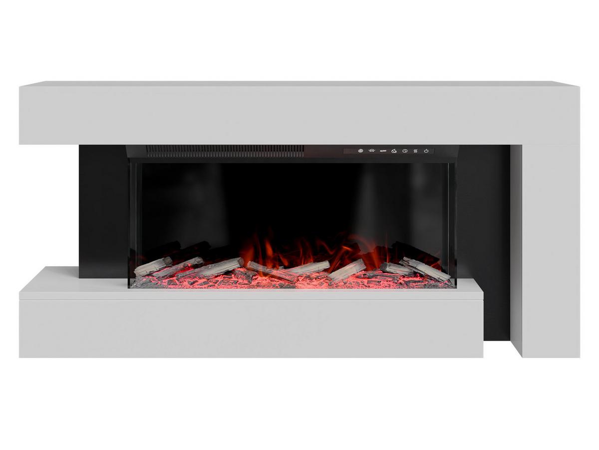 KOMMODE Haga mit Kamin - Weiß, Holzwerkstoff (120/56/24cm) - MIRJAN24