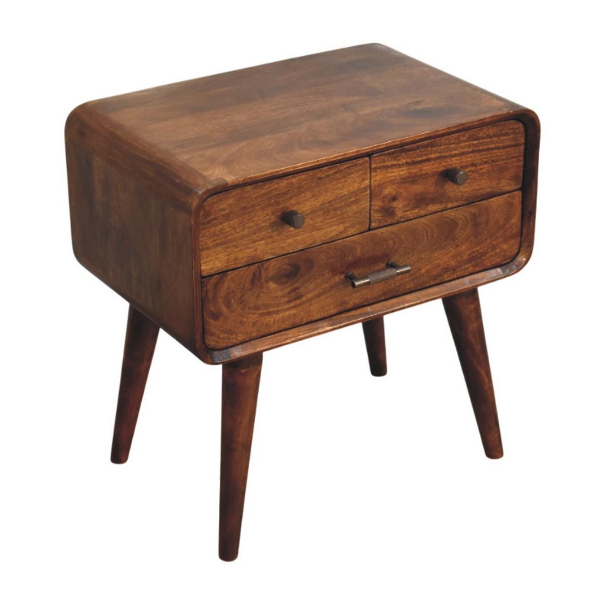NACHTTISCH Avora - Braun, Holz (35/55/55cm) - Artisan Furniture