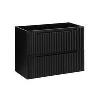 WASCHTISCHUNTERSCHRANK 80cm Riva Schwarz - Schwarz, Holzwerkstoff (80/57/40cm) - Petits-meubles