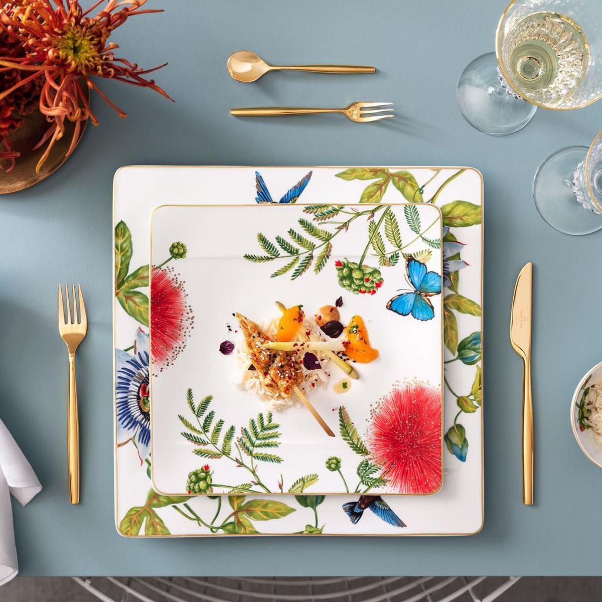 GOURMETTELLER Amazonia bunt 35 x 35 cm - Multicolor, Keramik (1cm) - Villeroy & Boch