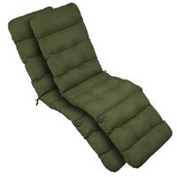 DECKCHAIRAUFLAGE Flair DC 200x50x8cm Olivgrün (2tlg) - Olivgrün, Textil (50/200cm) - Beautissu 