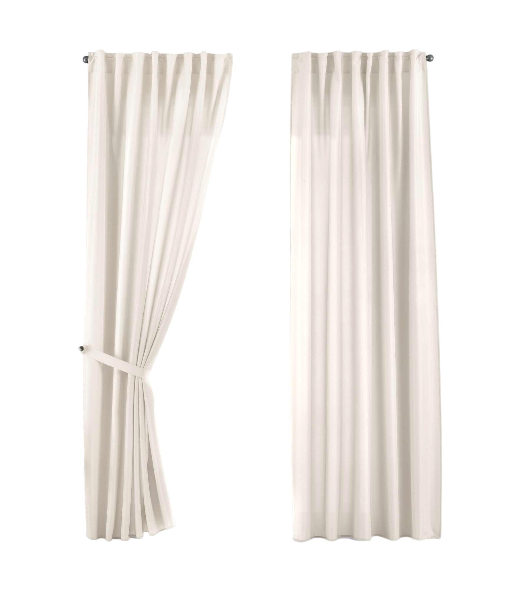 SCHLAUFENGARDINE 2ER SET »Jena« HxB 145x140 cm Creme - Creme, Textil (140/145cm) - Gardinenbox