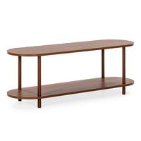 TV-ELEMENT Montana 2 Regalböden Walnuss-Optik - Walnussfarben, Holzwerkstoff (130/45/38cm) - VS Venta-stock