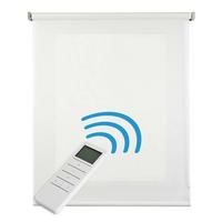 ROLLO motorisiert, Weiß, 120 x 250 cm - Weiß, Kunststoff (120/250cm) - STORESDECO