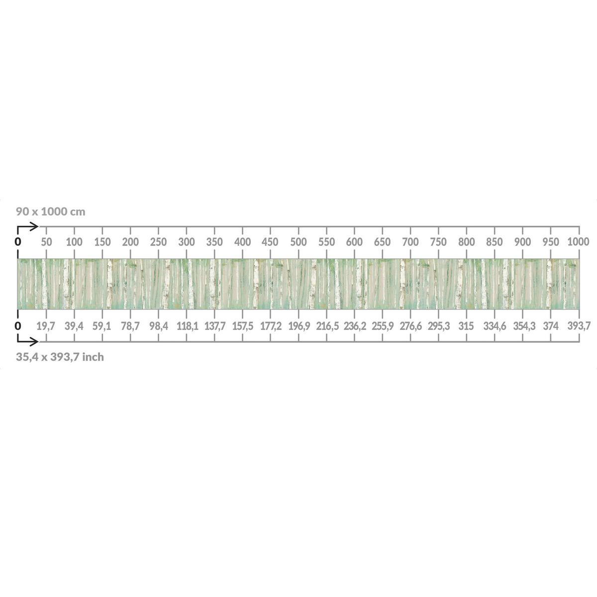 BALKON SICHTSCHUTZ Strahlende Buchen 400/90 cm - Grün, Kunststoff (400/90cm) - Bilderwelten