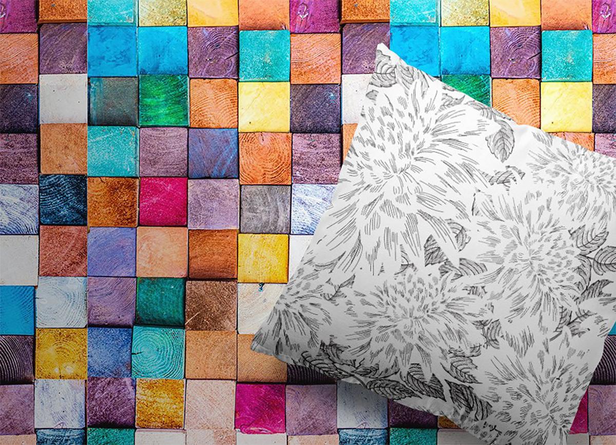 VINYL TEPPICH 80x120 cm Holzplättchen - Multicolor, Kunststoff (80/120cm) - TULUP