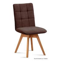 ESSZIMMERSTUHL drehbar (2er-Set) Doria 47x91x60 Eiche geölt/Braun - Eichefarben/Braun, Kunststoff (60/91/47cm) - 58aufmkessel