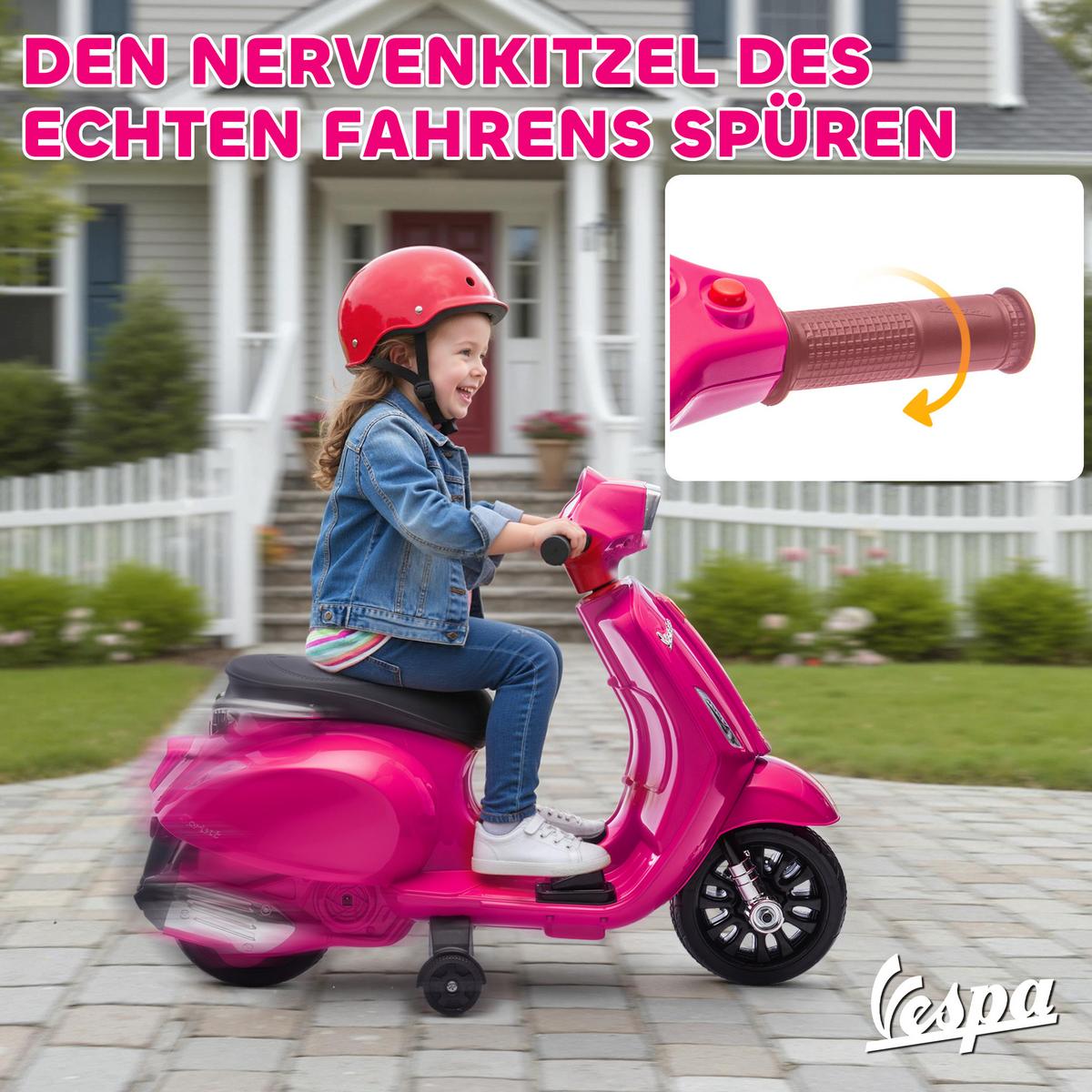 ELEKTROMOTORRAD Kunststoff Metall Rosa - Rosa, Kunststoff (71/37/52cm) - AIYAPLAY