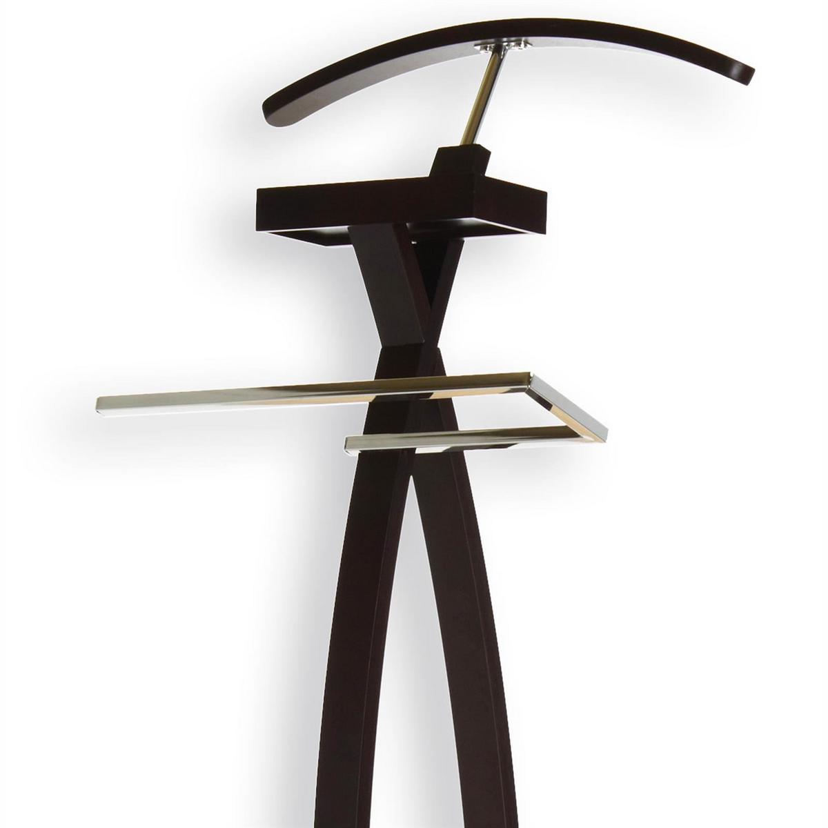 HERRENDIENER ROBIN dunkelbraun - Dunkelbraun, Holz (45/117/34cm) - IDIMEX