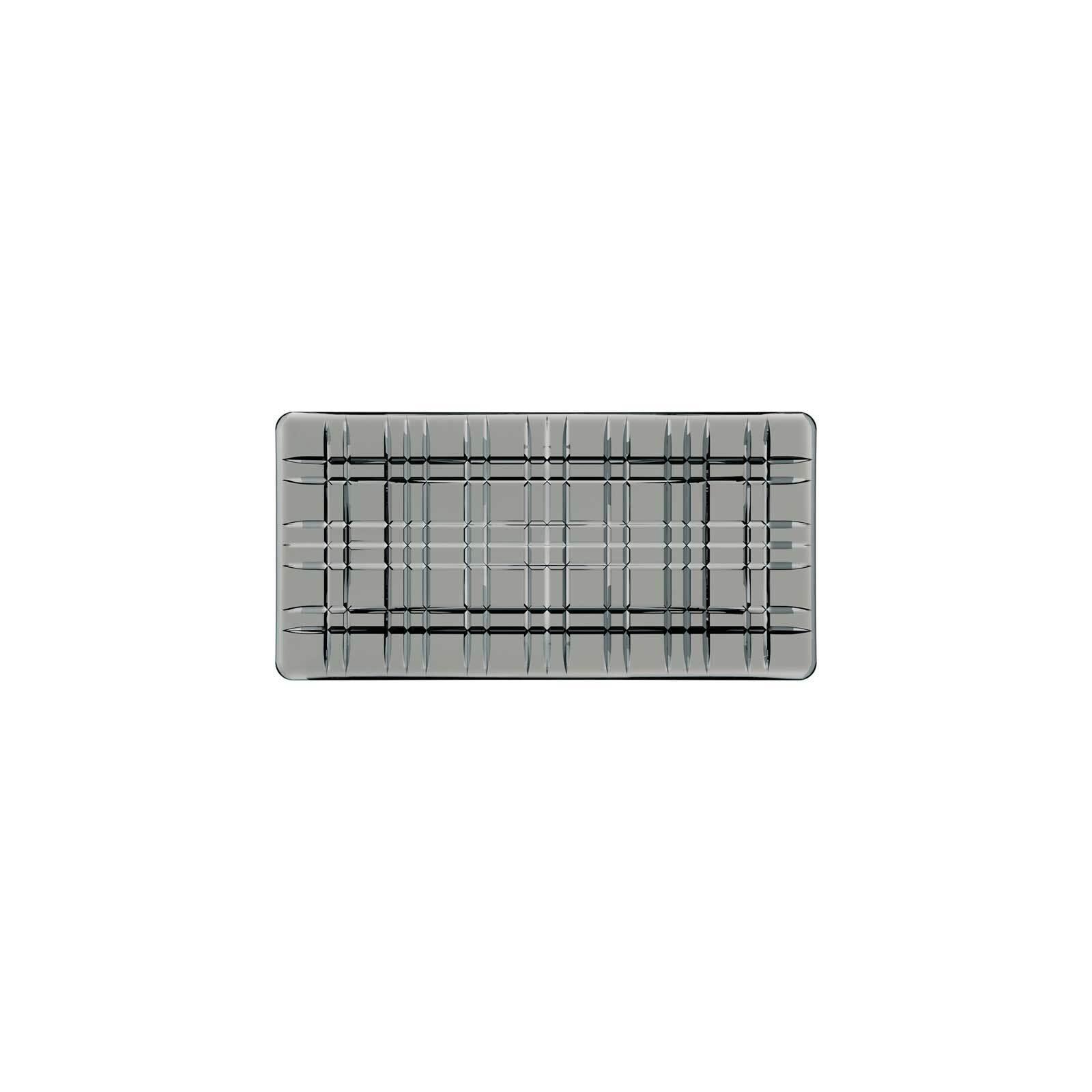 PLATTE Square grau 28 x 14 cm - Grau, Glas (14/2.3/28cm) - Nachtmann