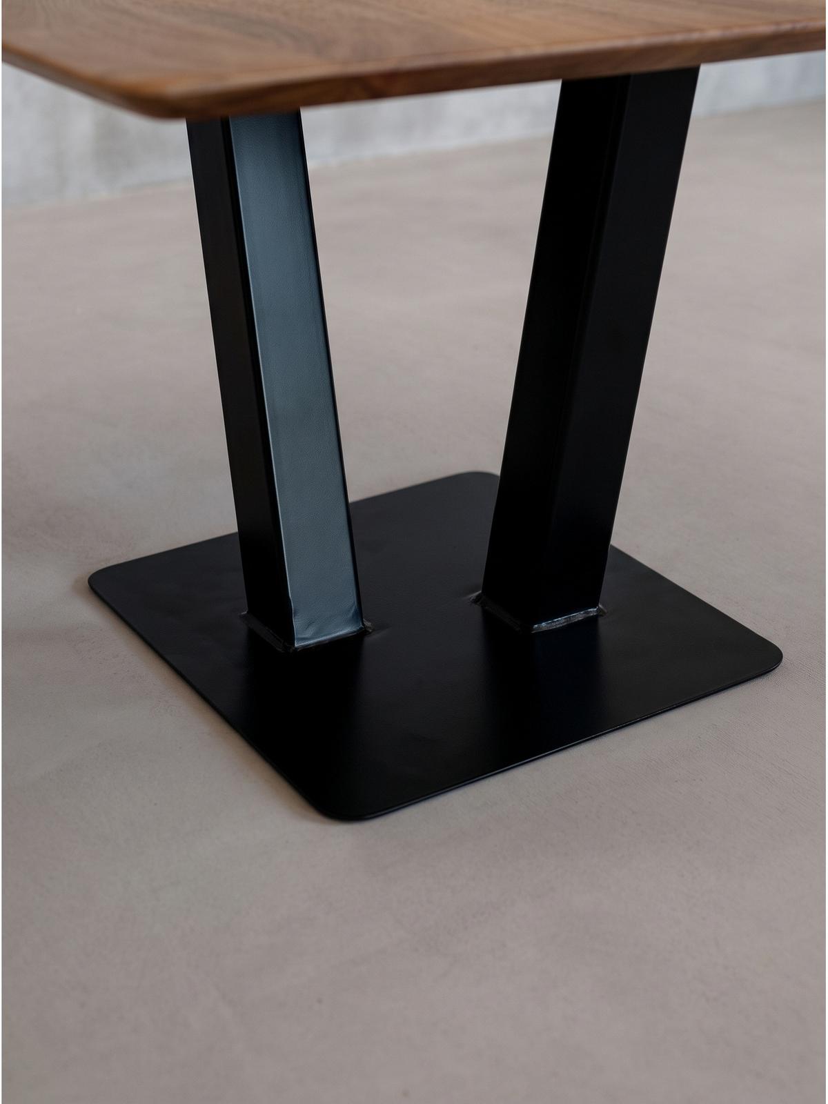 COUCHTISCH PERUGIA, Akazie Massivholz, Akazie-Schwarz, 60 x 60 x 40 cm - Schwarz/Akaziefarben, Holz/Metall (60/60/40cm) - KADIMA DESIGN