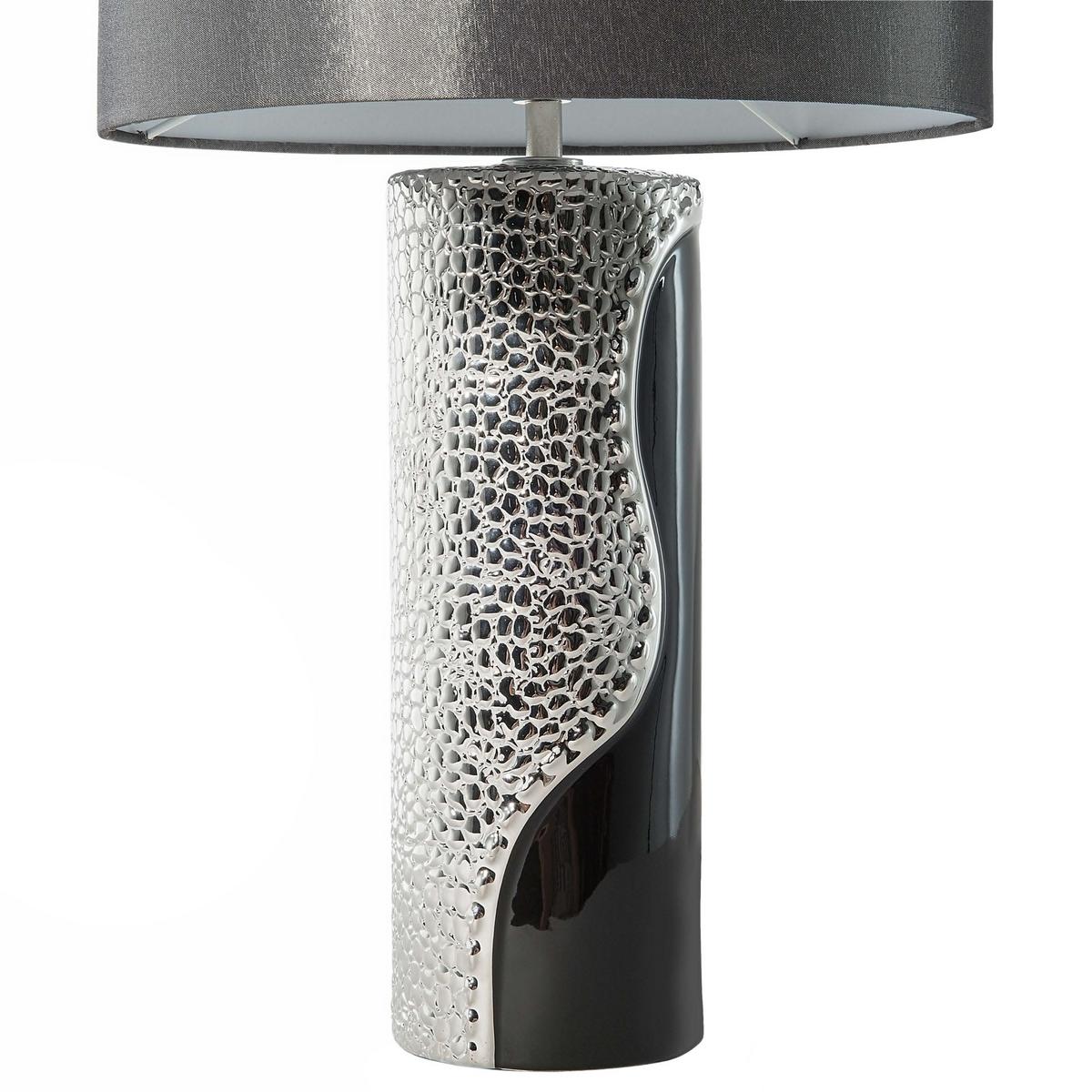 TISCHLAMPE Aiken 30/30/52 cm - Schwarz, Keramik (30/30/52cm) - Beliani