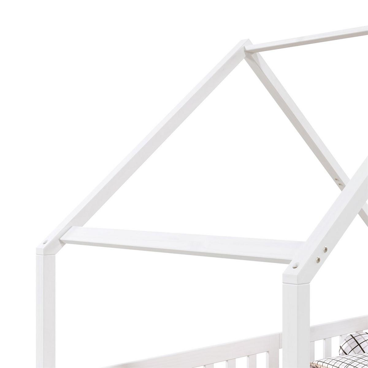 HAUSBETT CORA 90X200 CM - Weiß, Holz (96/158/206cm) - IDIMEX
