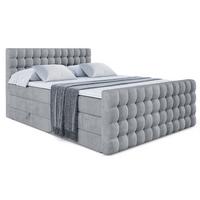 BOXSPRINGBETT VIONE-Z KING - 180 x 200 - H3/H4 - Grau - Grau, Holzwerkstoff (180/200cm) - ALTDECOR