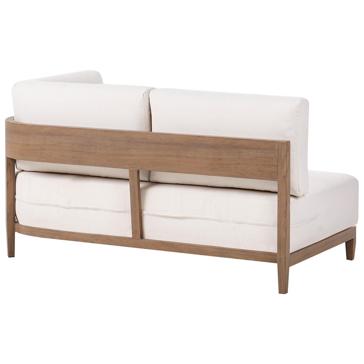 GARTENSOFA mit Tisch 2-Sitzer Metall Braun Sampieri - Beige/Braun, Metall (222/72/71cm) - Beliani